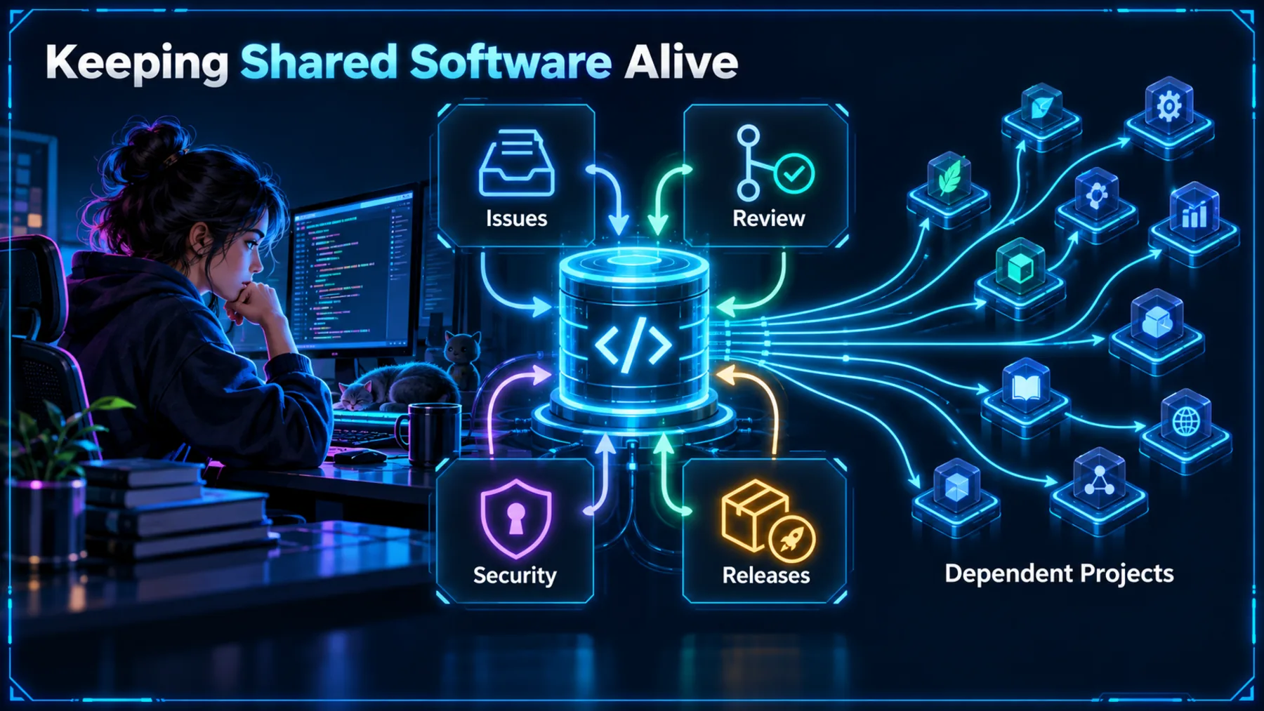 Maintainer workstation and repository linked to operational work and dependent projects.