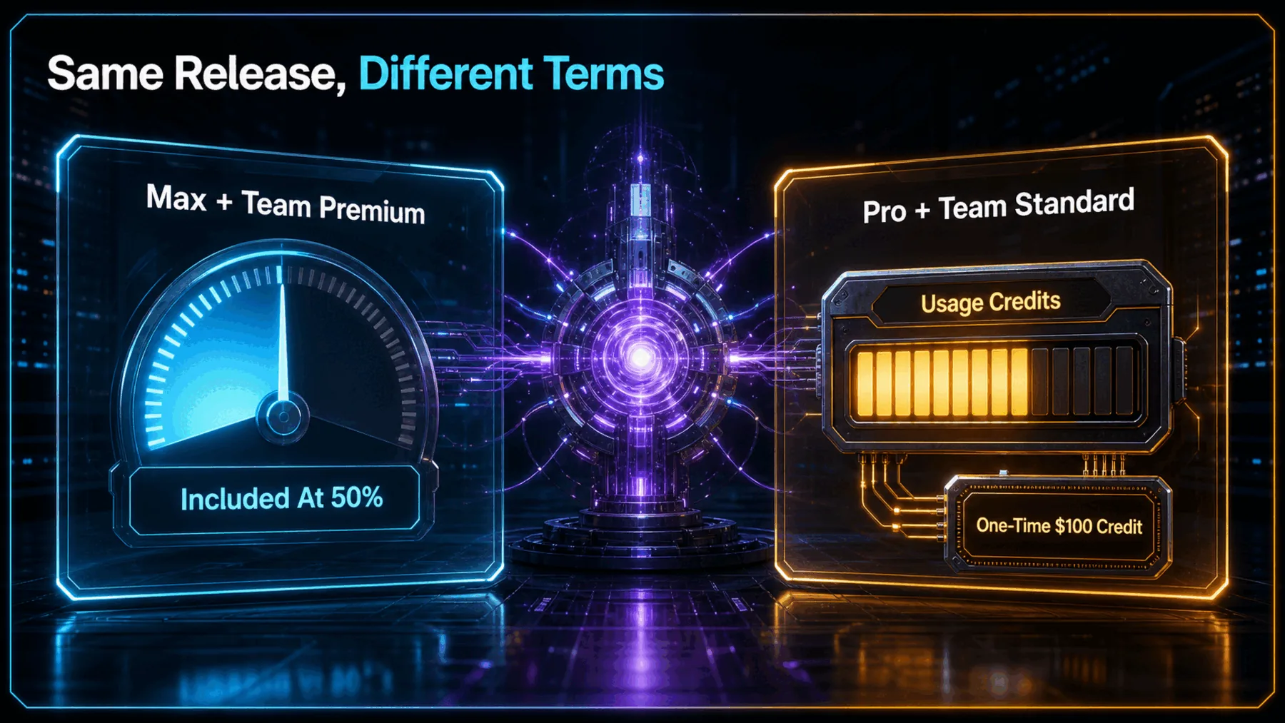 A split comparison shows different Fable 5 terms for two plan groups.
