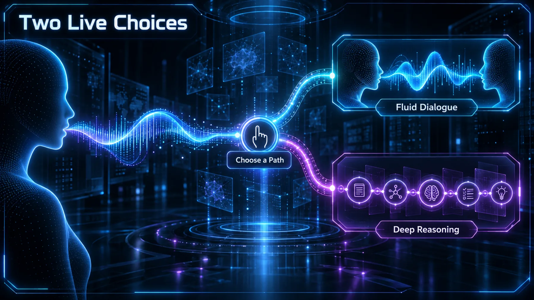 Neon Systems explanatory visual: Two Live Choices.