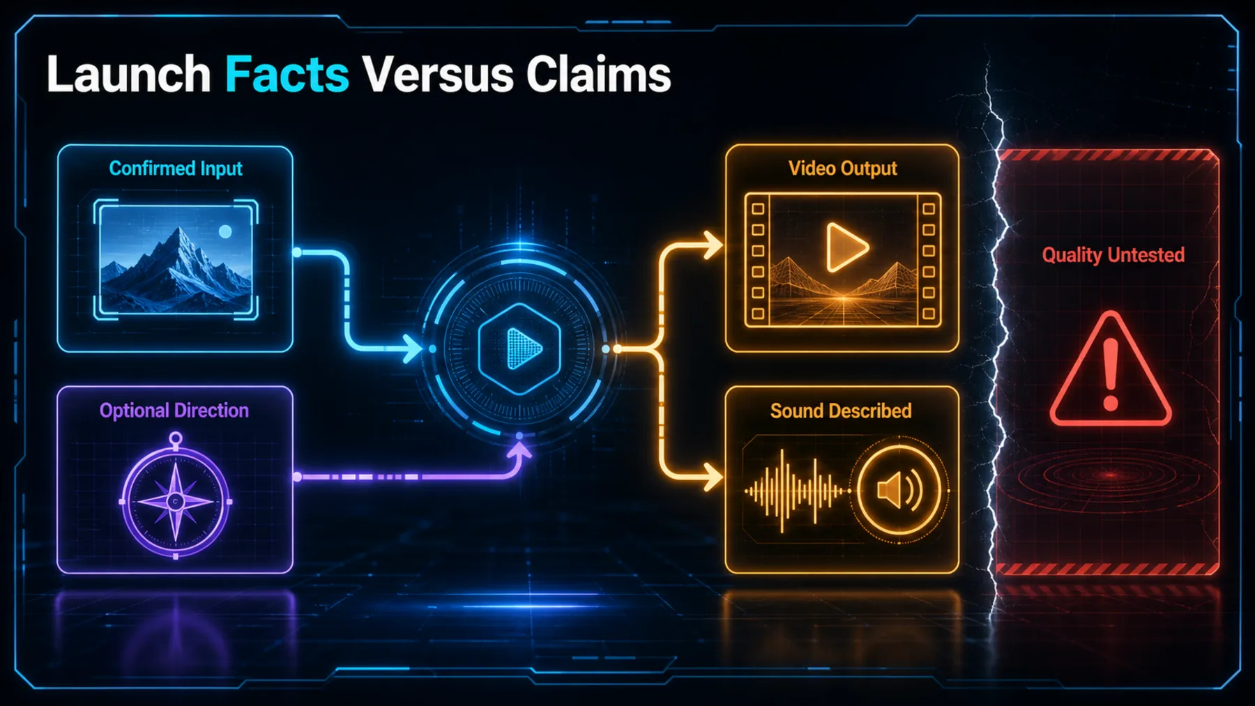 A capability map separates confirmed inputs and described outputs from untested quality claims.